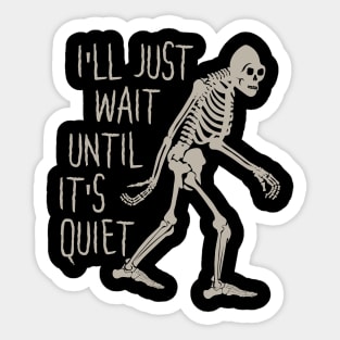 Bigfoot skeleton Sticker